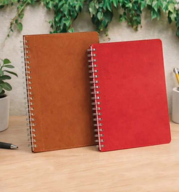 Σημειωματάριο Spiral από Δερματίνη Καρέ κωδ. Bag