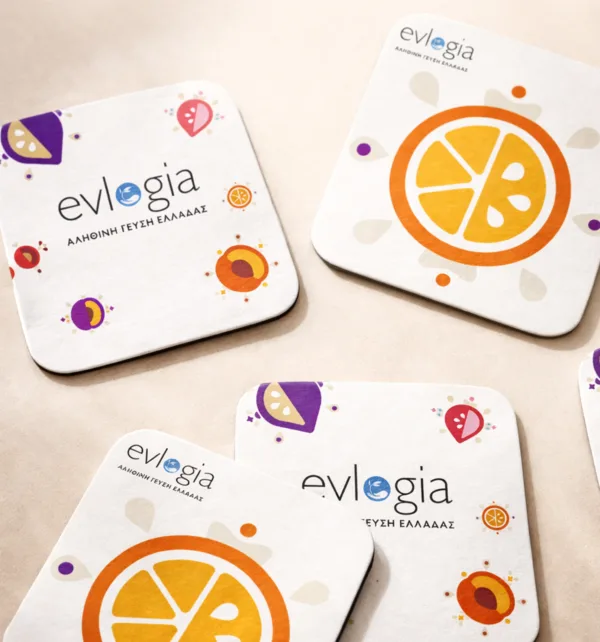 Διαφημιστικά Σουβέρ Χάρτινα 8x8cm (1.000 τεμάχια) κωδ. 9580