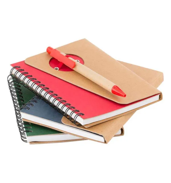 Οικολογικό Σημειωματάριο Spiral με Θήκη για Στυλό κωδ. GD-050