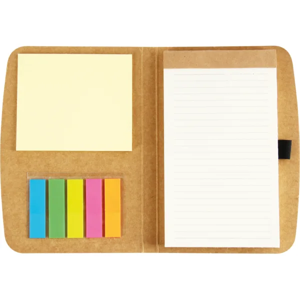 Οικολογικό Σημειωματάριο με Λάστιχο, Θήκη για Στυλό και 6 Sticky Notes κωδ. GD-080