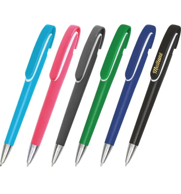 Πλαστικό Στυλό Χρωματιστό με Λευκή Ρίγα 100 τεμ. κωδ. 0544-30