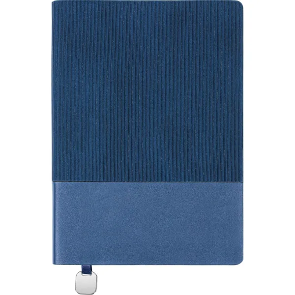 Σημειωματάριο Flexy από Δερματίνη με Βαμμένες Άκρες & Μεταλλική Λεπτομέρεια 15,5 x 21,5cm 40 τεμάχια Ριγέ κωδ. Sara