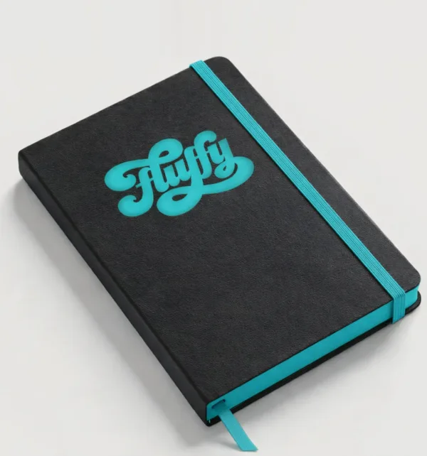 Σημειωματάριο από Δερματίνη με Λάστιχο και Βαμμένες Άκρες 13x21cm Ριγέ κωδ. Ulus