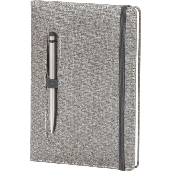 Σημειωματάριο από Δερματίνη με Λάστιχο & Θήκη για Στυλό 15x21cm Ριγέ κωδ. VEF Σημειωματάριο από Δερματίνη με Λάστιχο & Θήκη για Στυλό 15x21cm Ριγέ κωδ. VEF