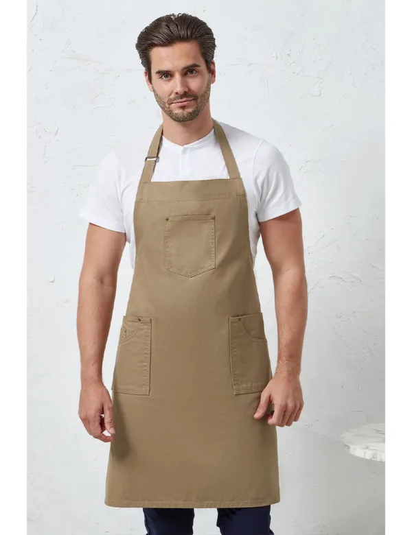 Premier PR132 'CHINO' Unisex Ποδιά Ολόσωμη με Τσέπες 235gr κωδ. PR132