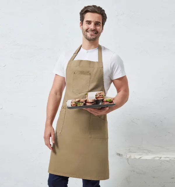Premier PR132 'CHINO' Unisex Ποδιά Ολόσωμη με Τσέπες 235gr κωδ. PR132