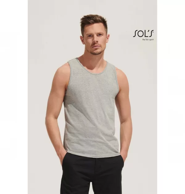 Sol's Justin Ανδρικό Διαφημιστικό T-shirt Αμάνικο 150gr κωδ. 11465