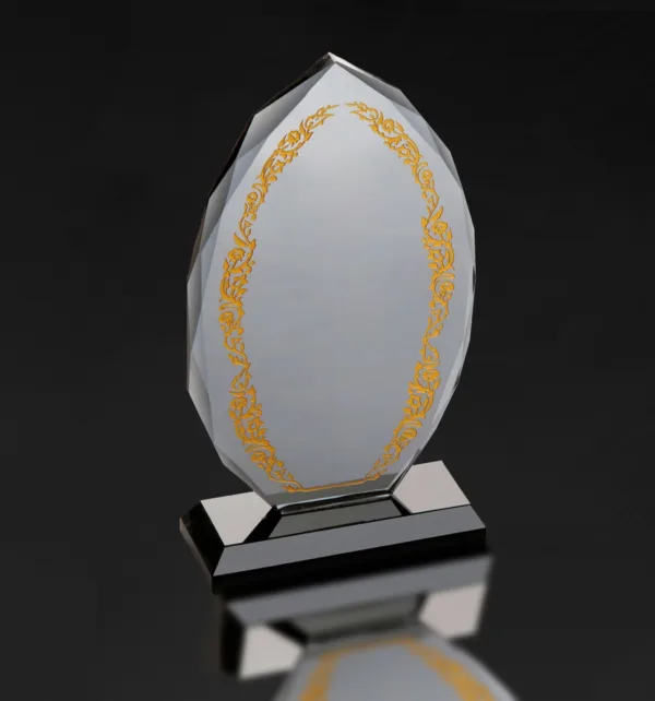 Κρυστάλλινo Βραβείο 11x19,5cm κωδ. EKT- 155