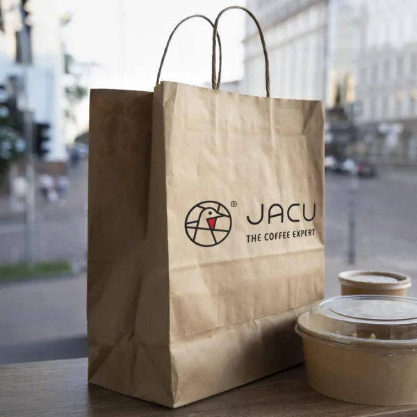 Χάρτινες Τσάντες Καφέ Kraft με Στριφτό Χερούλι 100 τεμάχια κωδ. DMK