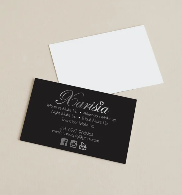 Επαγγελματικές Κάρτες 350γρ με Ασημοτυπία 1 Όψης (1.000 τεμάχια) κωδ. GY