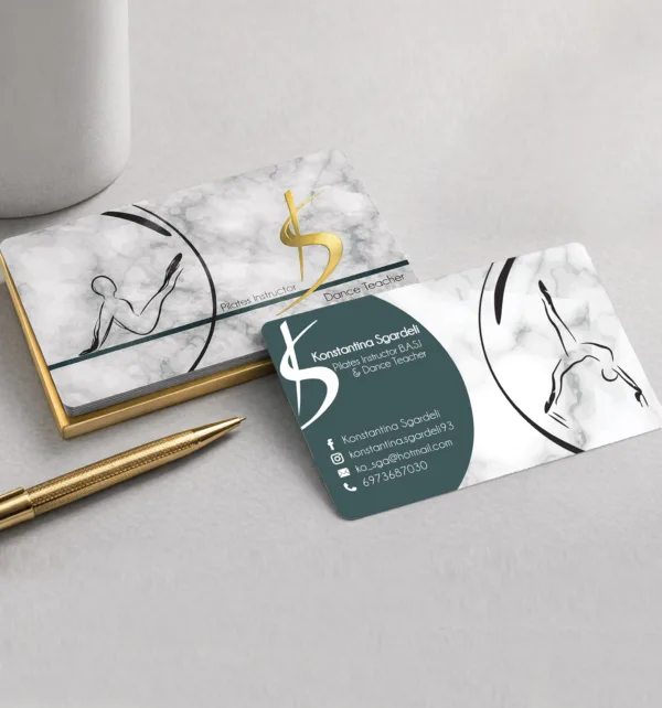 Επαγγελματικές Κάρτες 700γρ με Χρυσοτυπία 1 όψης, Ανάγλυφα Σημεία & Κοπτικό (1.000 τεμάχια) κωδ. A-SEK