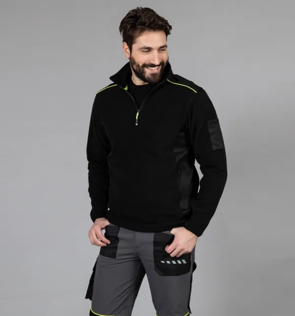 JRC Ανδρική Μπλούζα Fleece Δίχρωμη 280g κωδ. Livigno