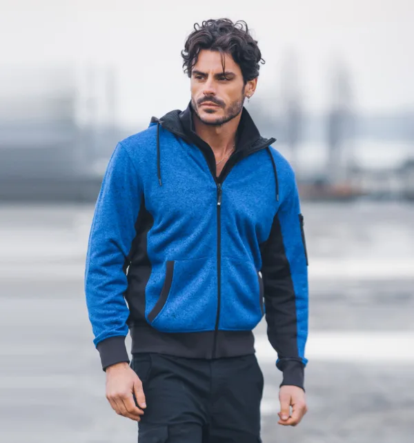 JRC Ανδρική Ζακέτα Fleece Με Κουκούλα 300g κωδ. New Quebec Man