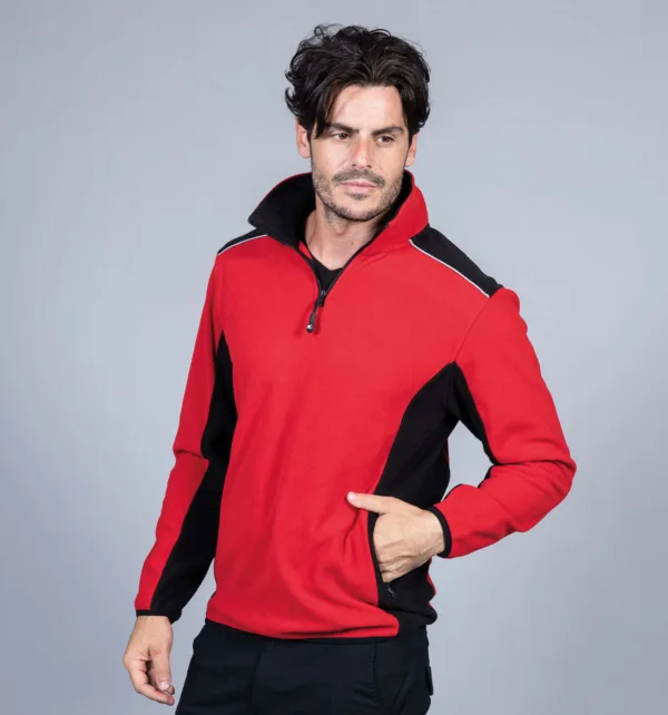 JRC Ανδρική Μπλούζα Fleece Δίχρωμη 280g κωδ. New Riga