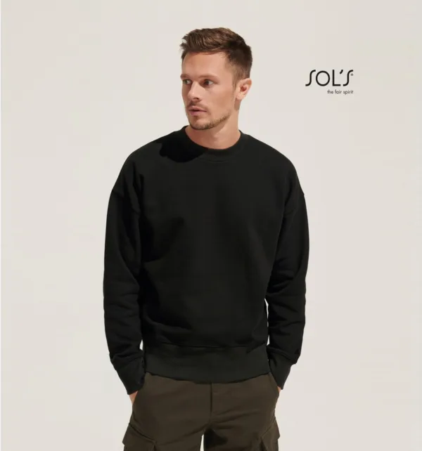 Sol's Authentic Ανδρική Oversized Μπλούζα Φούτερ 450gr κωδ. 04043 Sol's Authentic Ανδρική Oversized Μπλούζα Φούτερ 450gr κωδ. 04043