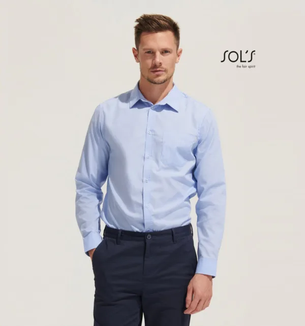 Sol's Baltimore Fit Ανδρικό Μακρυμάνικο Πουκάμισο από Ποπλίνα κωδ. 02922 Sol's Baltimore Fit Ανδρικό Μακρυμάνικο Πουκάμισο από Ποπλίνα κωδ. 02922