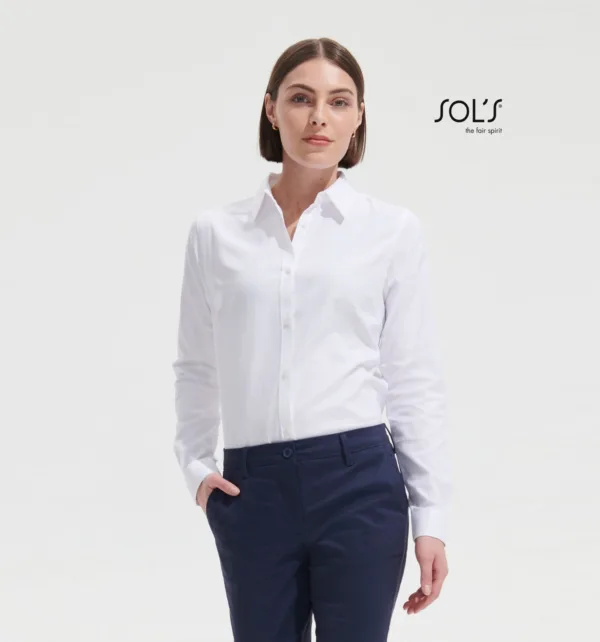 Sol's Brody Women Γυναικείο Μακρυμάνικο Πουκάμισο Herringbone κωδ. 02103 Sol's Brody Women Γυναικείο Μακρυμάνικο Πουκάμισο Herringbone κωδ. 02103