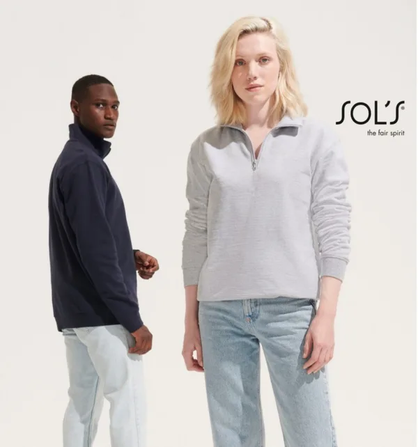 Sol's Conrad Unisex Μπλούζα Φούτερ Με Φερμουάρ 280g κωδ. 04234 Sol's Conrad Unisex Μπλούζα Φούτερ Με Φερμουάρ 280g κωδ. 04234