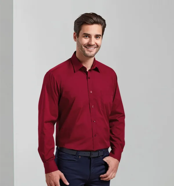 Premier Ανδρικό Μακρυμάνικο Πουκάμισο Από Ποπλίνα κωδ. PR200 Premier Ανδρικό Μακρυμάνικο Πουκάμισο Από Ποπλίνα κωδ. PR200