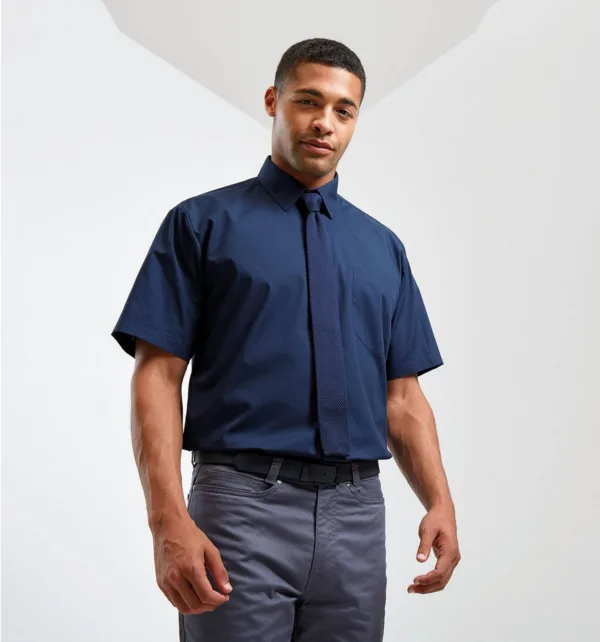 Premier Ανδρικό Κοντομάνικο Πουκάμισο Από Ποπλίνα κωδ. PR202 Premier Ανδρικό Κοντομάνικο Πουκάμισο Από Ποπλίνα κωδ. PR202