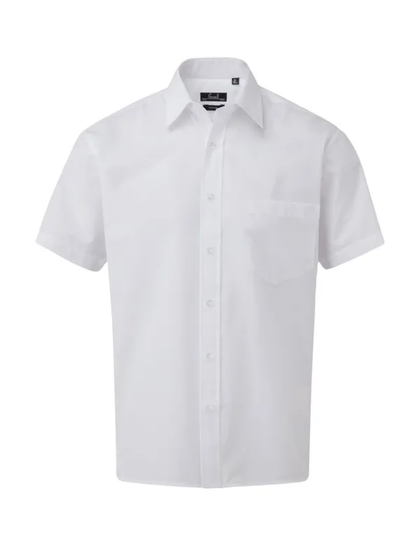 Premier Ανδρικό Κοντομάνικο Πουκάμισο Από Ποπλίνα κωδ. PR202 Premier Ανδρικό Κοντομάνικο Πουκάμισο Από Ποπλίνα κωδ. PR202