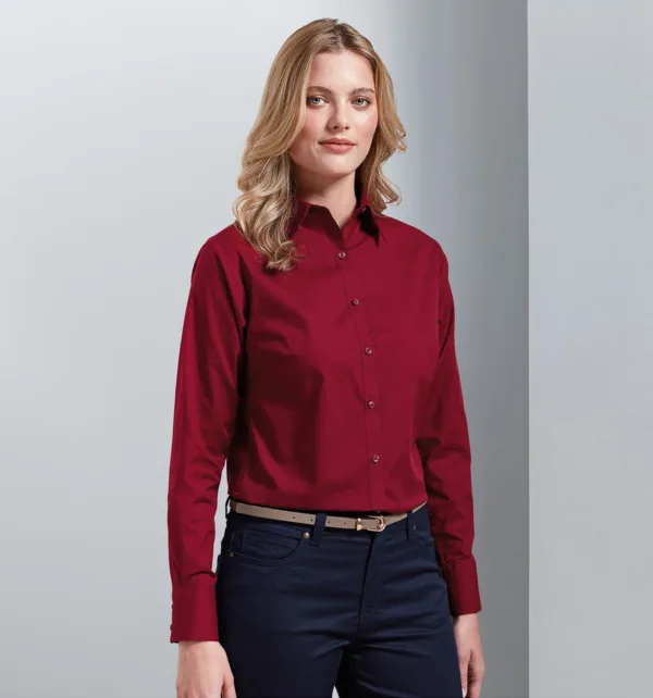 Premier Γυναικείο Μακρυμάνικο Πουκάμισο Από Ποπλίνα κωδ. PR300 Premier Γυναικείο Μακρυμάνικο Πουκάμισο Από Ποπλίνα κωδ. PR300