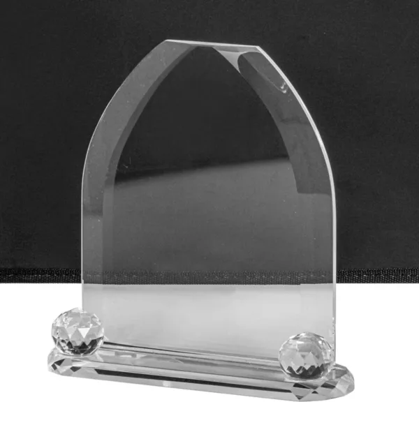 Διάφανο Κρυστάλλινo Βραβείο 18,5x18,5cm κωδ. EKT-209