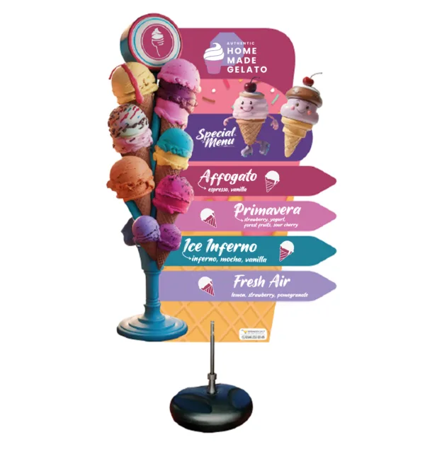 Διαφημιστική Πινακίδα Custom Διπλής Όψης Full Color κωδ. TE-PEZF Διαφημιστική Πινακίδα Custom Διπλής Όψης Full Color κωδ. TE-PEZF