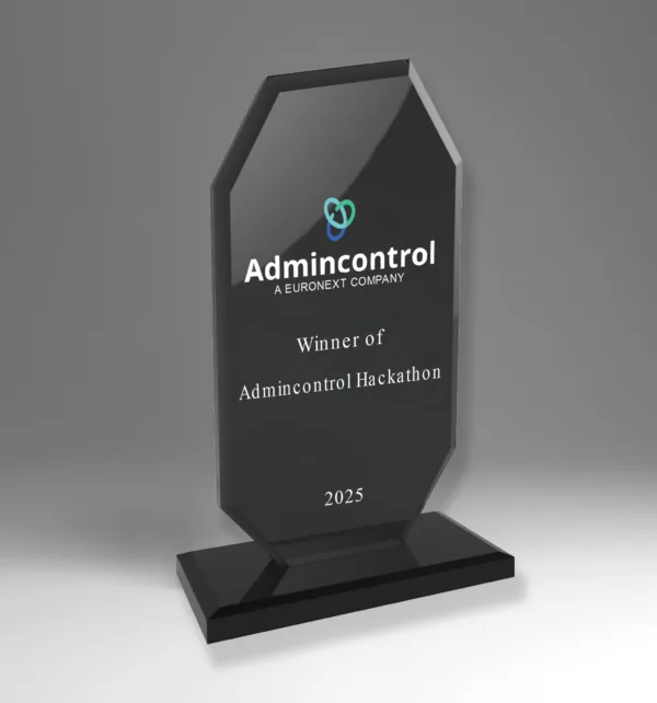 Κρυστάλλινo Βραβείο 12x19cm κωδ. EKT- 102