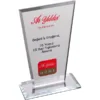 Κρυστάλλινo Βραβείο 12x21cm κωδ. EKT-235