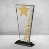 Κρυστάλλινo Βραβείο 13x26cm με Σχέδιο με Αστέρια κωδ. PB-804 Κρυστάλλινo Βραβείο 13x26cm με Σχέδιο με Αστέρια κωδ. PB-804