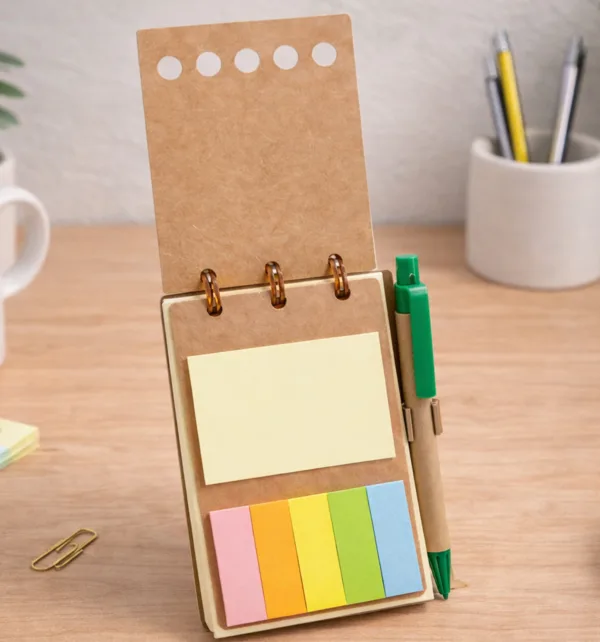 Οικολογικό Σημειωματάριο με Sticky Notes και Θήκη για Στυλό κωδ. GD-025