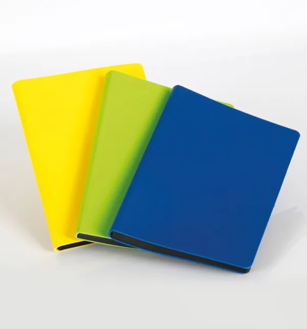 Σημειωματάριο Flexy από Δερματίνη με Μαύρες Άκρες 15x21cm Ριγέ 55 τεμάχια κωδ. SARI