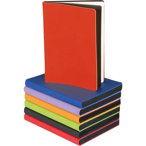 Σημειωματάριο Flexy από Δερματίνη με Μαύρες Άκρες 15x21cm Ριγέ 55 τεμάχια κωδ. SARI