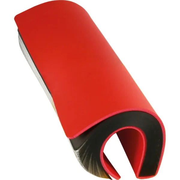 Σημειωματάριο Flexy από Δερματίνη με Μαύρες Άκρες 15x21cm Ριγέ 55 τεμάχια κωδ. SARI