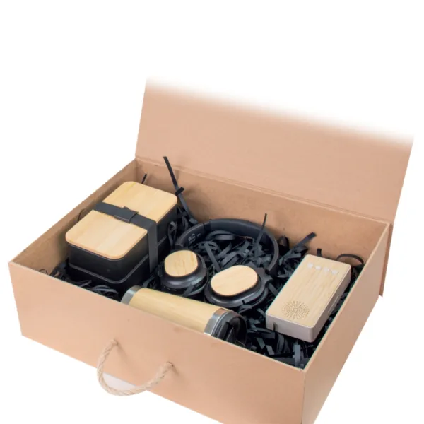 Premium Σετ Δώρου Μπαμπού με Θερμός, Powerbank, LunchBox και Ακουστικά κωδ. 1834 Premium Σετ Δώρου Μπαμπού με Θερμός, Powerbank, LunchBox και Ακουστικά κωδ. 1834