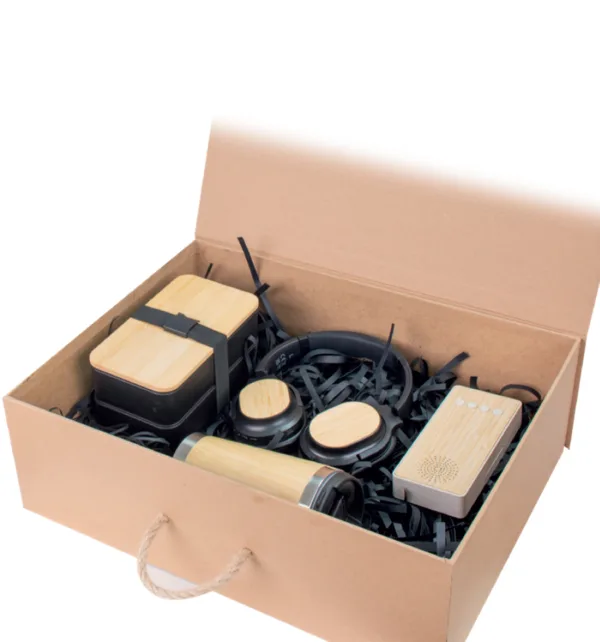 Premium Σετ Δώρου Μπαμπού με Θερμός, Powerbank, LunchBox και Ακουστικά κωδ. 1834 Premium Σετ Δώρου Μπαμπού με Θερμός, Powerbank, LunchBox και Ακουστικά κωδ. 1834