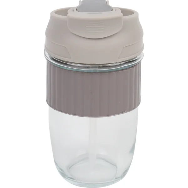 Γυάλινο Μπουκάλι με Καλαμάκι 500ml κωδ. CB-04