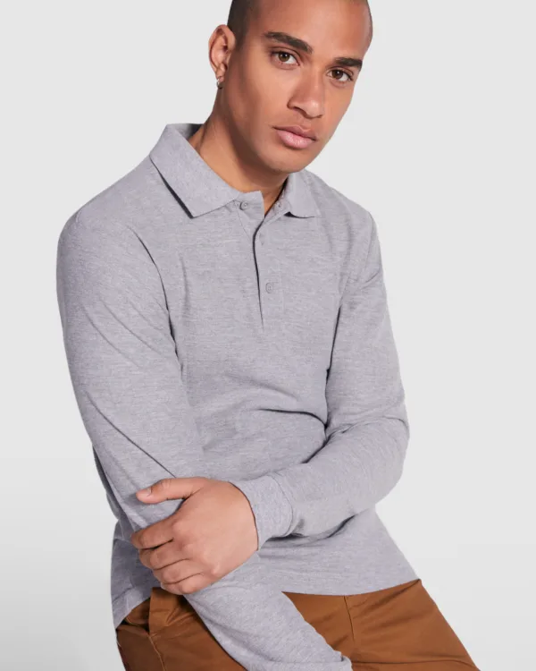 Roly Μακρυμάνικο Polo Μπλουζάκι Ανδρικό Estrella L/S κωδ. 6635 Roly Μακρυμάνικο Polo Μπλουζάκι Ανδρικό Estrella L/S κωδ. 6635