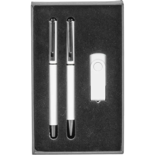 Σετ με Δύο Στυλό Μεταλλικά Διαρκείας & Μεταλλικό USB Stick 16GB κωδ. 9220