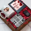 Gift Box Valentine’s Day για Άνδρα με Ξύλινο Κουτί, Κούπα, Σουβέρ, Κορνίζα & Αναπτήρας κωδ. 15055