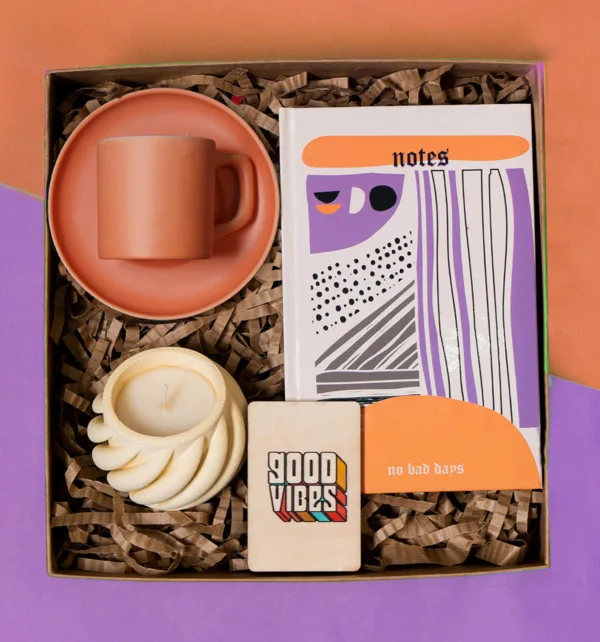 Gift Box με Κούπα, Φλιτζάνι, Κερί, Σημειωματάριο & Μανγητάκι κωδ. 79064