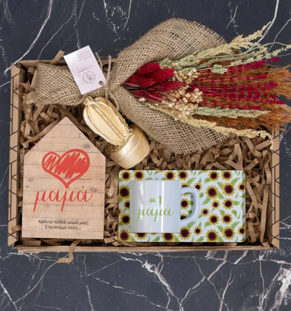 Gift Box για Μαμά με Κούπα με Φλιτζάνι, Ανθοδέσμη & Διακοσμητικά κωδ. 75158 Gift Box για Μαμά με Κούπα με Φλιτζάνι, Ανθοδέσμη & Διακοσμητικά κωδ. 75158