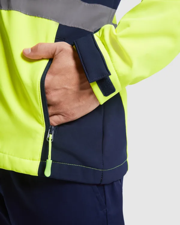 Roly Ανακλαστικό Unisex Μπουφάν Softshell Εργασίας ANTARES κωδ. 9303
