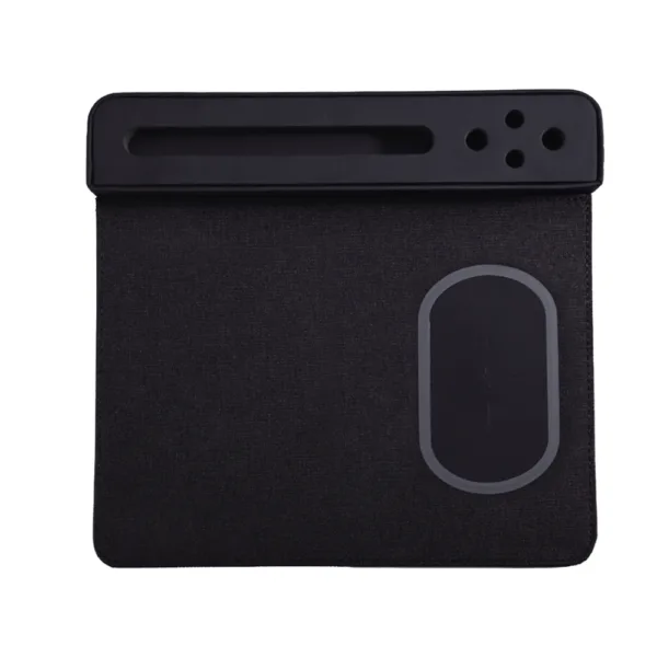 Wireless Mousepad με Βάση για Κινητό και 4 Θήκες για Στυλό Μαύρο κωδ. 7363