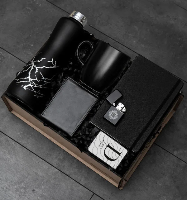 Ανδρικό Σετ Δώρου με Κούπα, Θερμό, Πορτοφόλι, Σημειωματάριο, Αναπτήρα & Μαγνητάκι κωδ. 83009