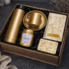 Σετ Δώρου με Χρυσό Θερμό, Κούπα, Ξύλινο Σημειωματάριο, Κερί & Μαγνήτη κωδ. 86475