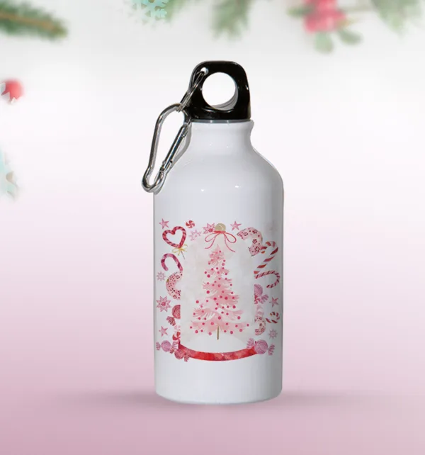 Παιδικό Παγουρίνο με Μεταλλικό Γάντζο με Χριστουγεννιάτικο Θέμα κωδ. PTS845