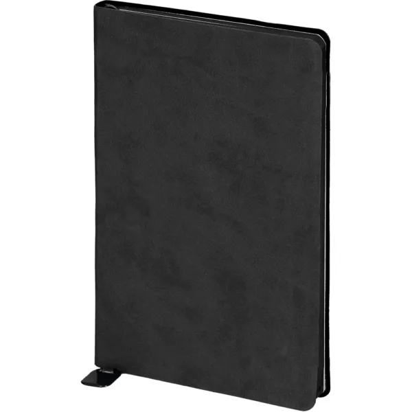 Σημειωματάριο Flexy από Δερματίνη με Βαμμένες Άκρες Μαύρο 13x21cm Ριγέ κωδ. M-2411
