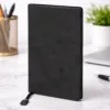 Σημειωματάριο Flexy από Δερματίνη με Βαμμένες Άκρες Μαύρο 13x21cm Ριγέ κωδ. M-2411